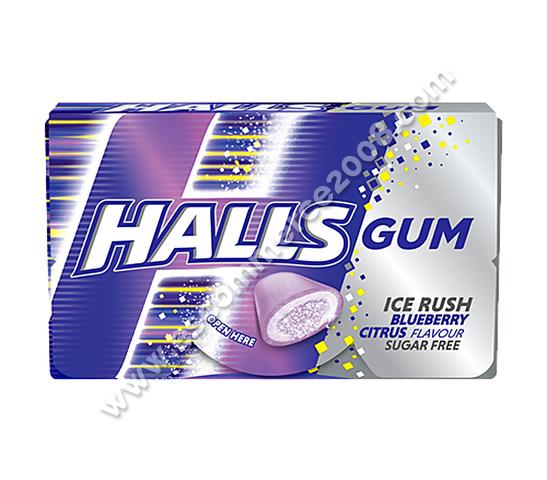 Halls Gum Blueberry Citrus 18g
