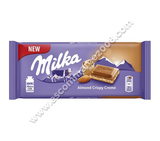 Milka Almond Crispy Creme 90g