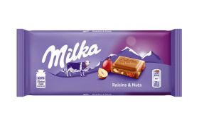 Milka  стафиди и лешници 100 г