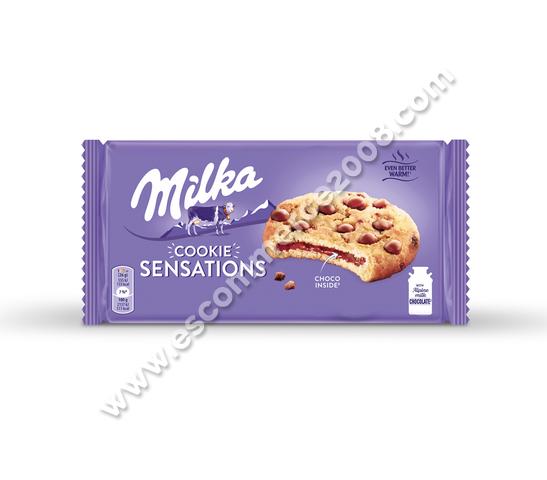 Milka Cookies Sensations с шоколадов пълнеж 156 г