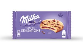 Milka Cookies Sensations с шоколадов пълнеж 156 г