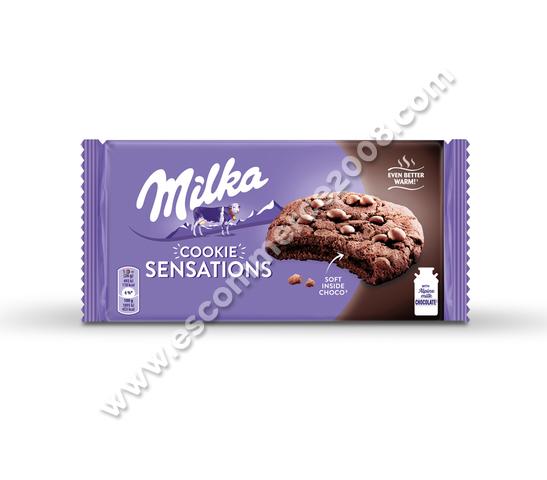 Milka Sensations шоколадови с мека среда 156 г